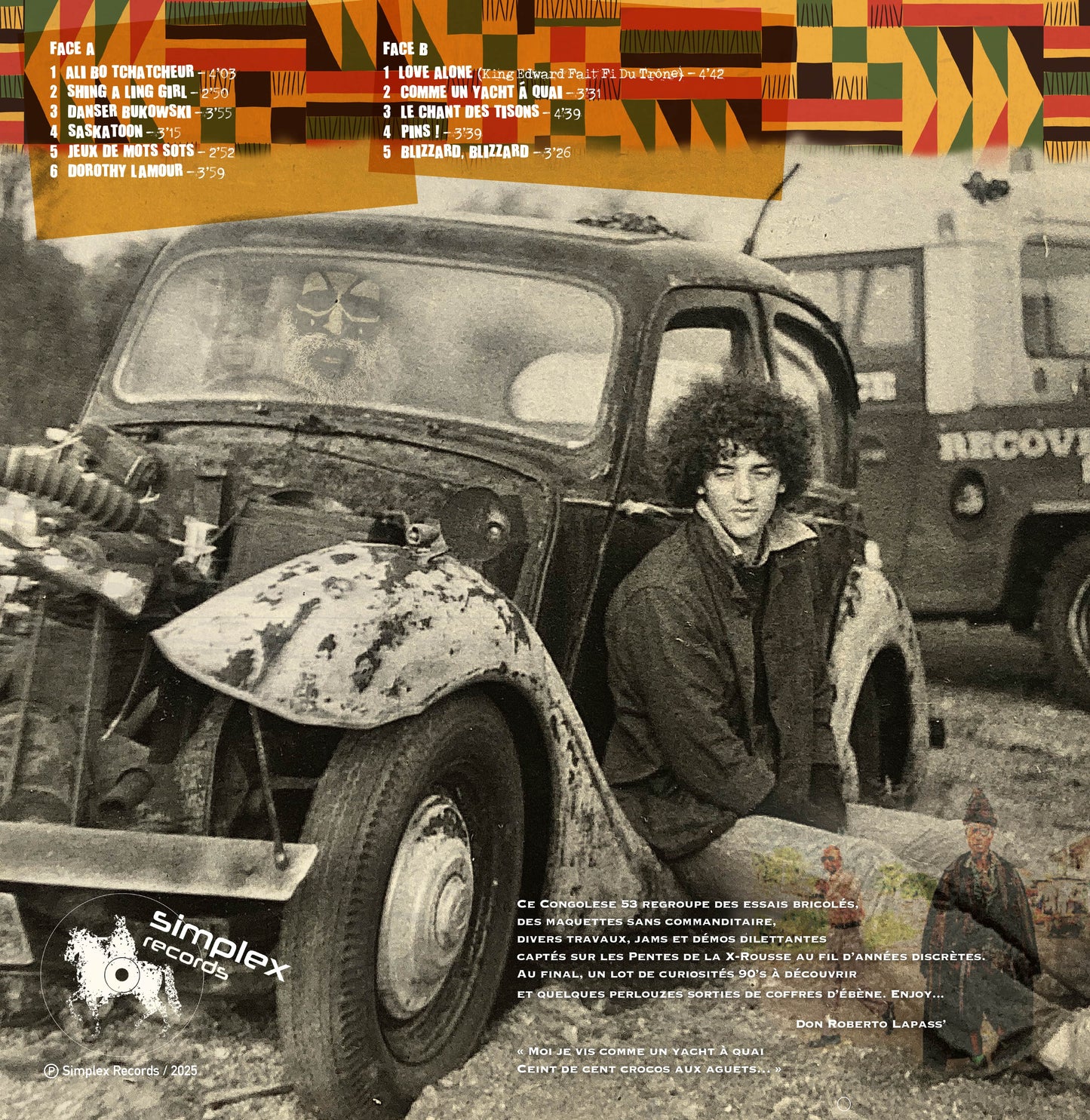 ALBUM 33 TOURS LAPASS' "Congolese 53"