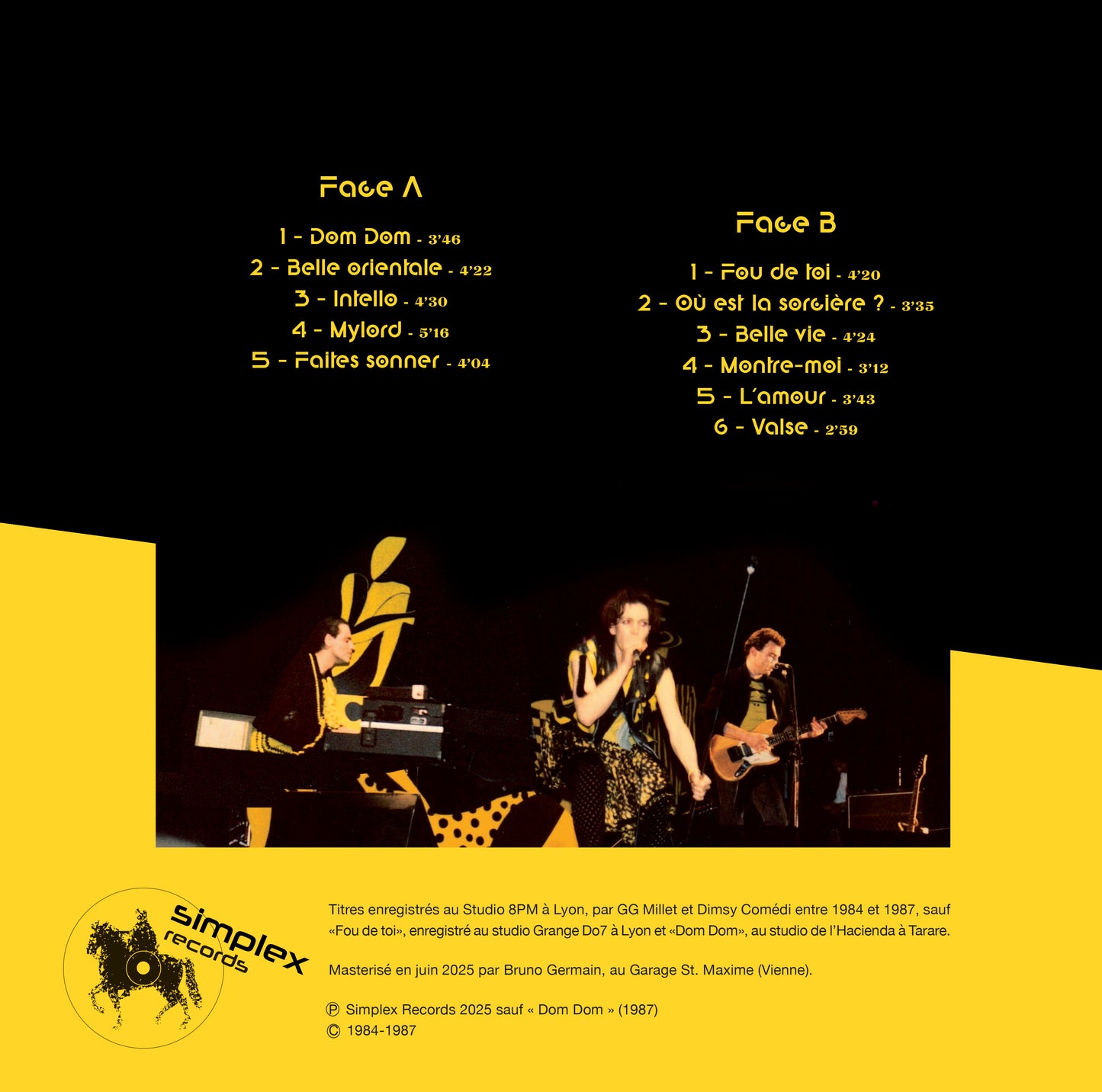 ALBUM 33 TOURS VINYLE DIMSY COMEDI "DEUXIEME ACTE"